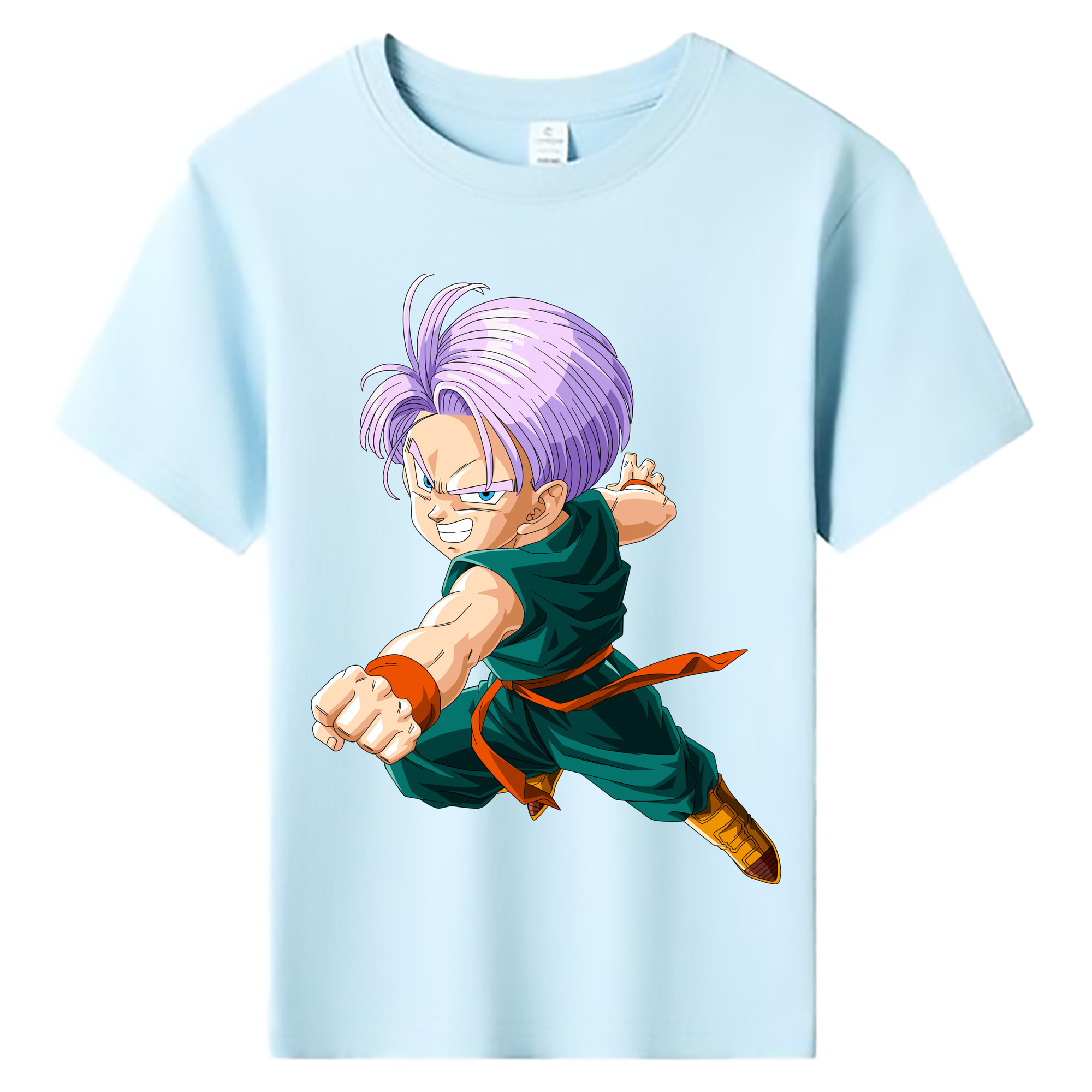 （画像用） ドラゴンボール トランクス（Torankusu）DRAGON BALL Trunks 綿100％キッズTシャツ（フロントプリント）